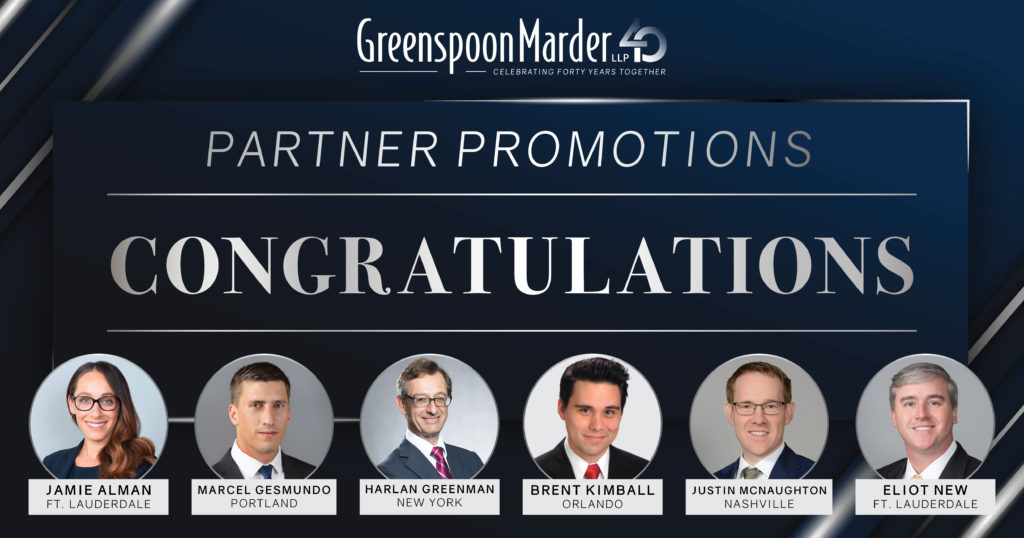 Greenspoon Marder Partner Promotions