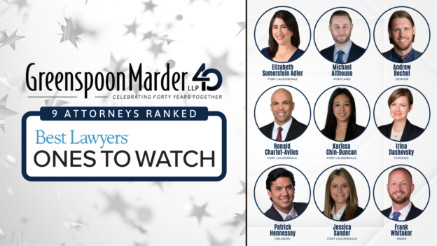 Nine Greenspoon Marder Attorneys Listed In The Best Lawyers In America©: Ones To Watch 2022