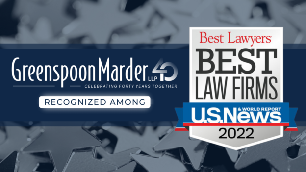 Greenspoon Marder Receives Top Rankings In The 2022 Edition Of U.S News & World Report – Best Lawyers® “Best Law Firms”