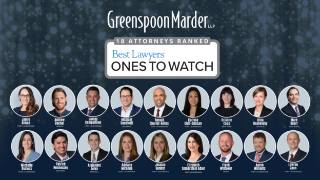 18 Greenspoon Marder Attorneys Listed In The Best Lawyers In America: Ones To Watch® 2023