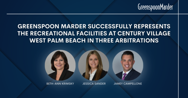 Greenspoon Marder Successfully Represents the Recreational Facilities at Century Village West Palm Beach in Two Arbitrations