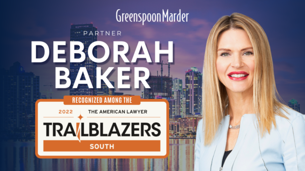Greenspoon Marder Partner Deborah Baker Recognized Among The American Lawyer’s  “South Trailblazers” For 2022