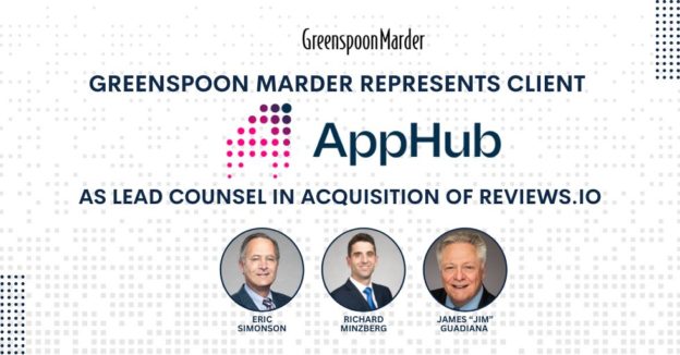 Greenspoon Marder Represents Client AppHub as Lead Counsel in Acquisition of REVIEWS.io