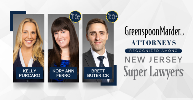 Greenspoon Marder Attorneys Kelly Purcaro, Brett Buterick, and Kory Ann Ferro Recognized Among Super Lawyers New Jersey for 2023