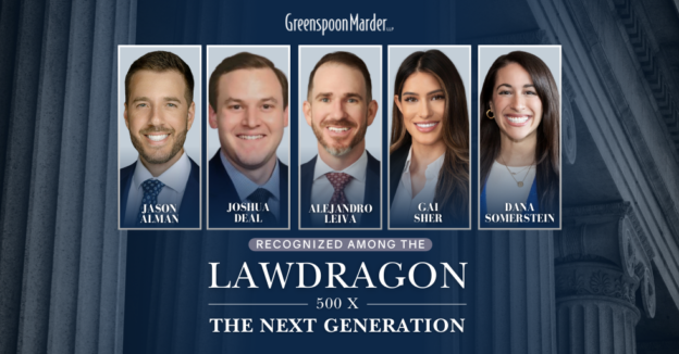 Greenspoon Marder Attorneys Alejandro Leiva, Dana Somerstein, Joshua Deal, Gai Sher, and Jason Alman Recognized Among the Lawdragon 500 X – The Next Generation for 2024