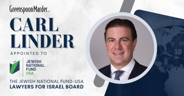 Greenspoon Marder Partner Carl Linder Appointed to the Jewish National Fund-USA Lawyers for Israel Board