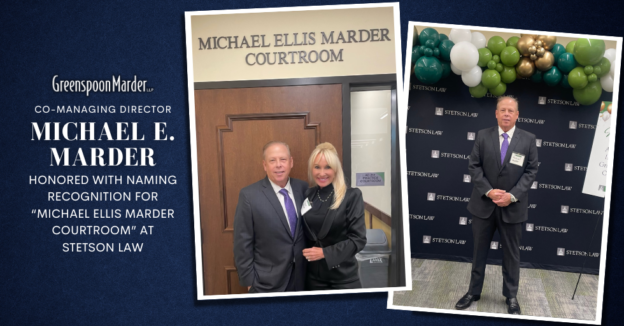 Greenspoon Marder Co-Managing Director Michael E. Marder Honored with Naming Recognition for “Michael Ellis Marder Courtroom” at Stetson Law