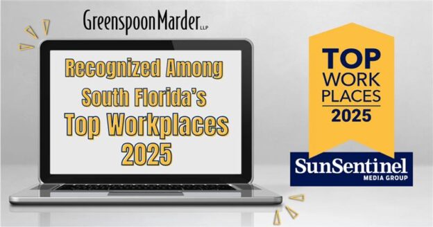 Greenspoon Marder Recognized Among the SunSentinel’s 2025 Top Workplaces in South Florida