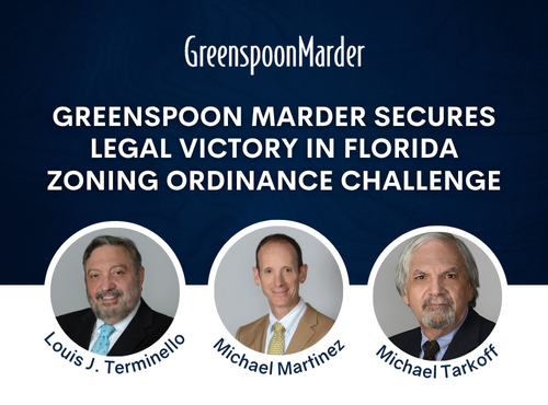Greenspoon Marder Secures Legal Victory in Florida Zoning Ordinance Challenge
