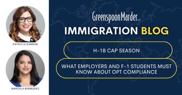H-1B Cap Season: What Employers and F-1 Students Must Know About OPT Compliance