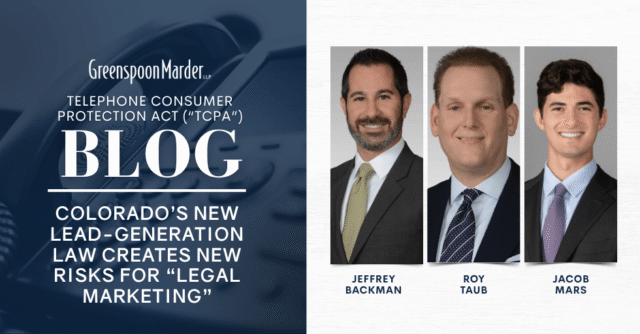 Colorado’s New Lead-Generation Law Creates New Risks for “Legal Marketing”