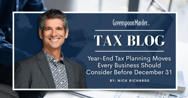 Year-End Tax Planning Moves Every Business Should Consider Before December 31