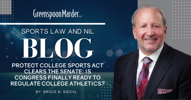 Protect College Sports Act Clears the Senate: Is Congress Finally Ready to Regulate College Athletics?