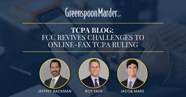 FCC Revives Challenges to Online-Fax TCPA Ruling
